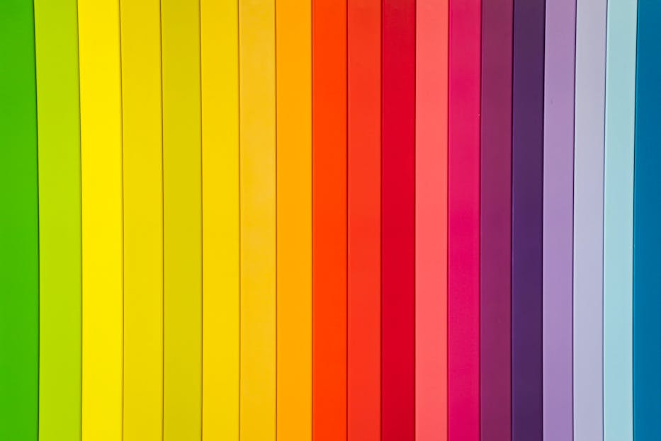 Xbocmy Colorful rainbow striped pattern ideal for creative design projects.